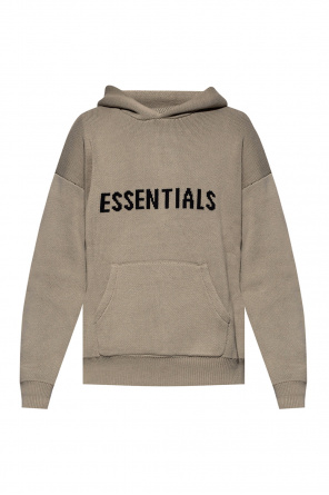 Grey hoodies jacket with reflective logo Fear Of God Essentials -  SchaferandweinerShops GB - Levis Sort sweatshirt med moderne vintage-logo  med blomster i afslappet pasform